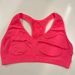 Fruit of the loom women’s hot pink sports bra size XL